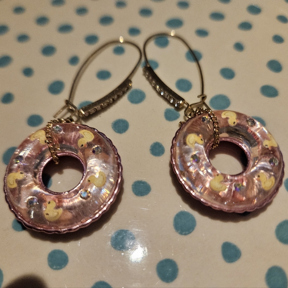 Betsey Johnson Pool Float Earrings